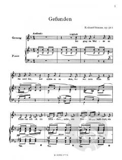 Sechs Lieder op.56 von Richard Strauss 