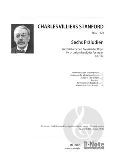 Sechs Präludien zu verschiedenen Anlässen von Charles Villiers Stanford 