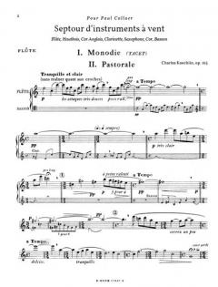 Septett für Blasinstrumente op.165 von Charles Koechlin 