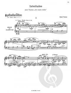 Sieben Interludien für Orgel oder Harmonium von René Vierne im Alle Noten Shop kaufen