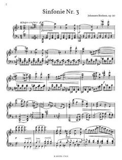 Sinfonie Nr. 3 F-Dur op.90 von Johannes Brahms 