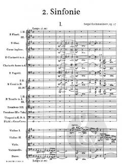 Sinfonie Nr.2 e-Moll op.27 von Sergei Rachmaninow 