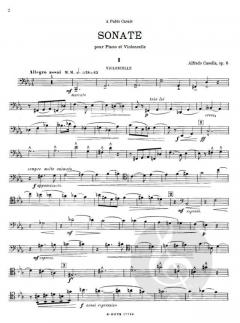 Sonate c-Moll für Cello und Klavier op.6 von Alfredo Casella im Alle Noten Shop kaufen