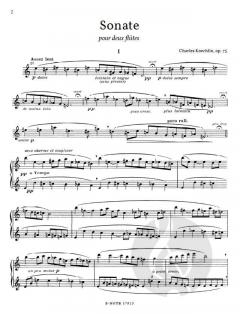 Sonate für zwei Flöten op.75 von Charles Koechlin im Alle Noten Shop kaufen