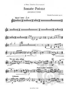 Sonate-Poème für Klavier und Violine op.65 von Charles Tournemire im Alle Noten Shop kaufen
