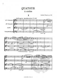 Streichquartett e-Moll op.121 von Gabriel Fauré im Alle Noten Shop kaufen