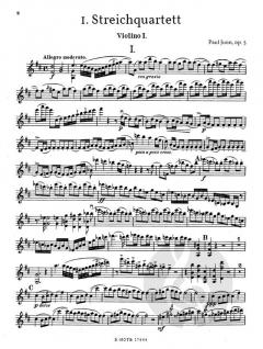 Streichquartett Nr.1 D-Dur op.5 von Paul Juon im Alle Noten Shop kaufen (Stimmensatz)