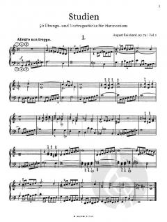 Studien für Harmonium von Reinhard, August 