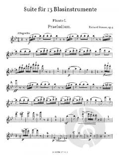 Suite B-Dur für 13 Blasinstrumente op.4 von Richard Strauss 