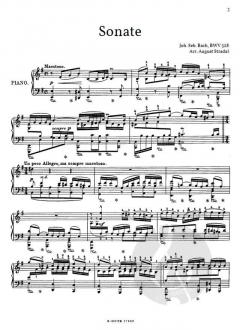 Triosonate e-Moll BWV 628 von Johann Sebastian Bach 