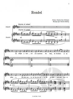 Trois Chansons de France von Claude Debussy 