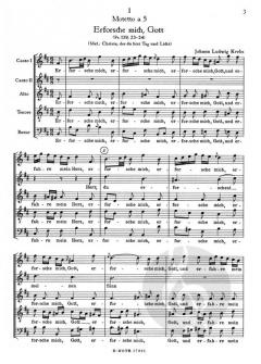 Vier Motetten der Bach-Schule für Chor SATB / SSATB 