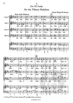 Vier Motetten der Bach-Schule für Chor SATB / SSATB 