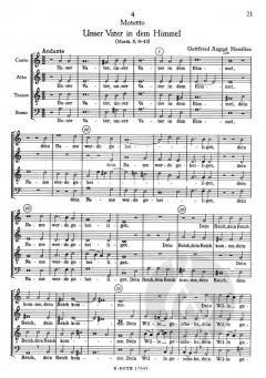 Vier Motetten der Bach-Schule für Chor SATB / SSATB 