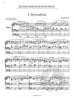 Vier Stücke für Orgel von Jacob, Georges im Alle Noten Shop kaufen
