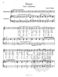 Vier syrische Lieder für Singstimme und Klavier von Friedland, Siegfried Theodor 