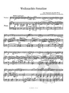 Weihnachts-Sonatine von Carl Reinecke 