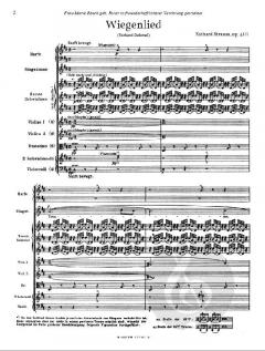 Wiegenlied op.41/1 (Orchesterfassung) von Richard Strauss im Alle Noten Shop kaufen