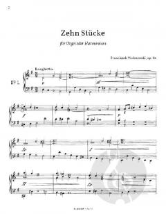 Zehn Stücke für Orgel (man.) oder Harmonium op.82 von Walczynski, Franciszek im Alle Noten Shop kaufen