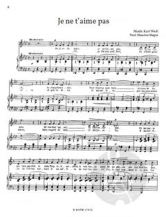 Zwei Chansons nach Worten von Maurice Magre von Kurt Weill 