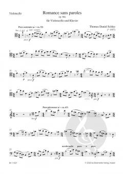 Romance sans paroles op. 66a von Thomas Daniel Schlee 