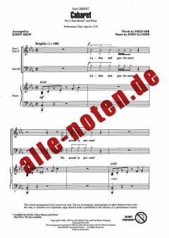 Cabaret 3-Part Mixed (Kirby Shaw) 