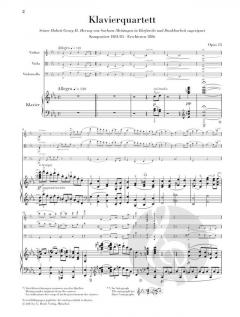 Klavierquartett c-moll op. 13 von Richard Strauss 