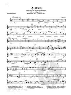 Saxophonquartett B-dur op. 109 von Arcis Saxophon Quartett 