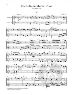 6 Duos 'op. 23' von Ignaz Pleyel 