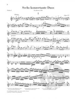 6 Duos 'op. 23' von Ignaz Pleyel 