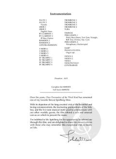 Close Encounters of the Third Kind (Excerpts From) von John Williams 