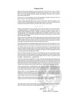 Harry Potter and the Sorcerers Stone Childrens Suite von John Williams 