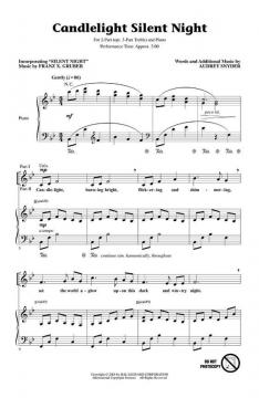 Candlelight Silent Night 2-Part (Optional 3 Part Treble) (Audrey Snyder) 
