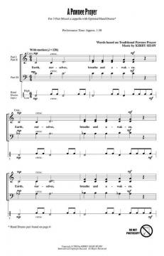 A Pawnee Prayer 3-Part Mixed (Kirby Shaw) 