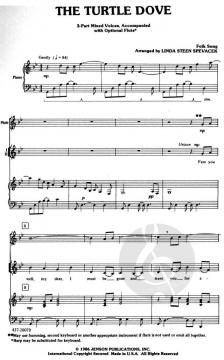 The Turtle Dove (With Optional Flute) (Linda Steen Spevacek) 