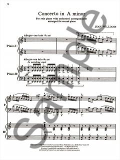 Concerto In A Minor For Piano And Orchestra Composed By Jean Williams 