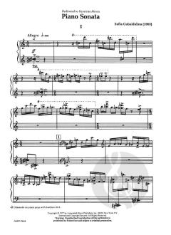 2 Piano Sonatas von Sofia Gubaidulina 