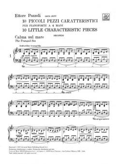 10 Piccoli Pezzi Caratteristici von Ettore Pozzoli 