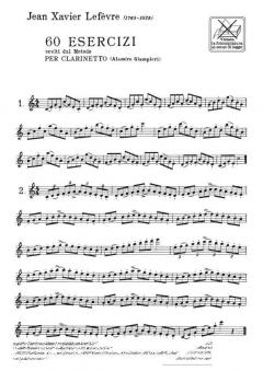 60 Übungen für Klarinette von Jean-Xavier Lefèvre 