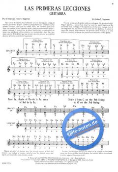 First Lessons For Guitar Vol.1 (English Version) von Julio S. Sagreras 