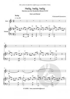 Zum Sanctus (Heilig, heilig) von Franz Schubert (Download) 