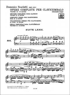 Opere Complete Per Clavicembalo Vol. 9 von Domenico Scarlatti 