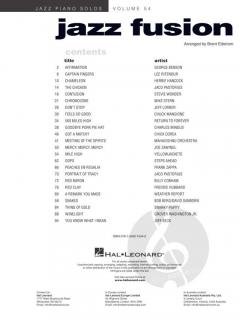 Jazz Piano Solos Series Vol. 54: Jazz Fusion 