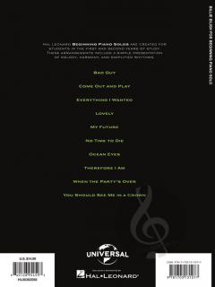 Billie Eilish For Beginning Piano Solo 