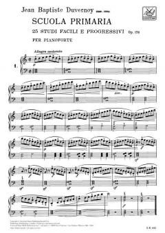 Scuola Primaria Piano Op. 176 von Jean Baptist Duvernoy 
