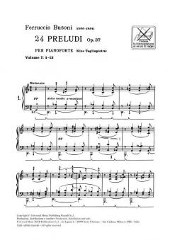 24 Preludi Op. 3 Vol.1 von Ferruccio Busoni 