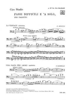 Difficult And Solo Passages For Bassoon / Schwierige Stellen und Soli 