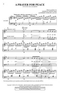 A Prayer for Peace von Joseph M. Martin 