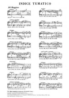 Indice Tematico Thematic Index Complete Harpsichord Sonatas von Domenico Scarlatti 