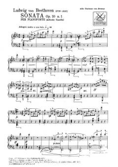 Sonata C Minor Op.10 Nr.1 von Ludwig van Beethoven 